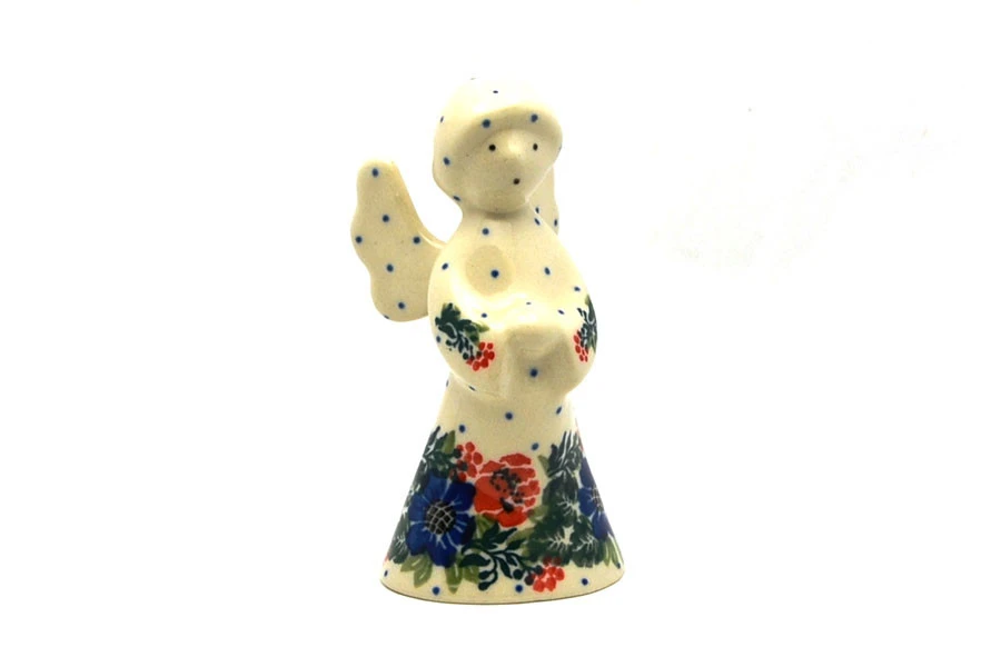 Polish Pottery Angel Figurine - Small - Garden Party