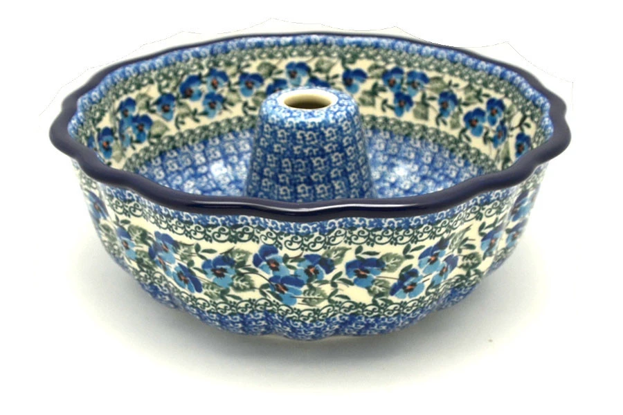 Polish Pottery Baker - Bundt Pan - Winter Viola