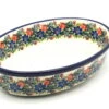 Polish Pottery Baker - Oval - Medium - Garden Party 1 Polish Pottery Baker - Oval - Medium - Garden Party -Tableware Promotional Store ceramika artystyczna polish pottery baker oval medium garden party 298 1535a p3089