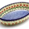 Polish Pottery Baker - Oval - Small - Maraschino -Tableware Promotional Store ceramika artystyczna polish pottery baker oval small maraschino 299 1916a p4311