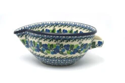 Polish Pottery Batter Bowl - 1 Quart - Blue Berries