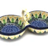 Polish Pottery Bowl - Double Serving - Christmas Trees -Tableware Promotional Store ceramika artystyczna polish pottery bowl double serving christmas trees 942 1284a p7405