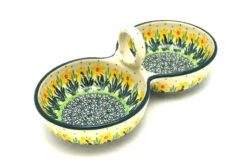 Polish Pottery Bowl - Double Serving - Daffodil