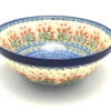 Polish Pottery Bowl - Grand Nesting (10 3/4") - Crimson Bells -Tableware Promotional Store ceramika artystyczna polish pottery bowl grand nesting 10 3 4 crimson bells 055 1437a p2655