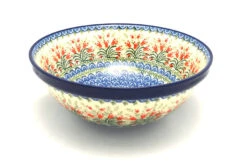 Polish Pottery Bowl - Grand Nesting (10 3/4") - Crimson Bells