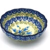 Polish Pottery Bowl - Shallow Scalloped - Small - Blue Bells -Tableware Promotional Store ceramika artystyczna polish pottery bowl shallow scalloped small blue bells 023 1432a p244