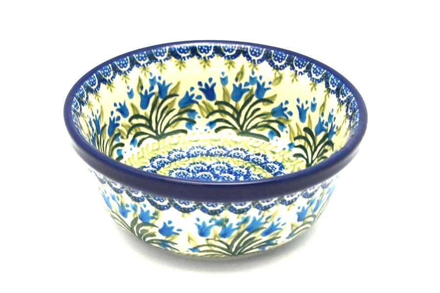 Polish Pottery Bowl - Soup And Salad - Blue Bells