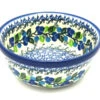 Polish Pottery Bowl - Soup And Salad - Blue Berries -Tableware Promotional Store ceramika artystyczna polish pottery bowl soup and salad blue berries 209 1416a p206