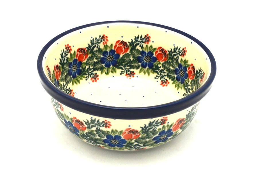 Polish Pottery Bowl - Soup And Salad - Garden Party