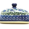 Polish Pottery Butter Dish - Huckleberry -Tableware Promotional Store ceramika artystyczna polish pottery butter dish huckleberry 295 1413a p5914
