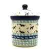 Polish Pottery Cat Treat Canister - 2 Cups - Dog Park -Tableware Promotional Store ceramika artystyczna polish pottery cat treat canister 2 cups dog park 495 2680a p13984