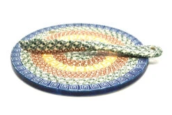 Polish Pottery Cheese Board & Spreader Set - Autumn