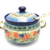 Polish Pottery Covered Tureen And Ladle Set - Unikat Signature - U4400 -Tableware Promotional Store ceramika artystyczna polish pottery covered tureen and ladle set unikat signature u4400 s19 u4400 p10891