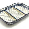Polish Pottery Dish - Divided Rectangular - Primrose 2 Polish Pottery Dish - Divided Rectangular - Primrose -Tableware Promotional Store ceramika artystyczna polish pottery dish divided rectangular primrose 393 854a p3162
