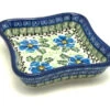 Polish Pottery Fluted Dipping Dish - Morning Glory -Tableware Promotional Store ceramika artystyczna polish pottery fluted dipping dish morning glory 630 1915a p14427