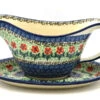 Polish Pottery Gravy Boat - Maraschino -Tableware Promotional Store ceramika artystyczna polish pottery gravy boat maraschino 239 1916a p7117