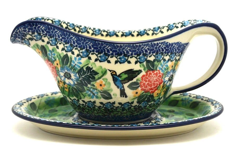 Polish Pottery Gravy Boat - Unikat Signature - U3271