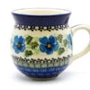Polish Pottery Mug - 11 Oz. Bubble - Morning Glory -Tableware Promotional Store ceramika artystyczna polish pottery mug 11 oz bubble morning glory 070 1915a p2216