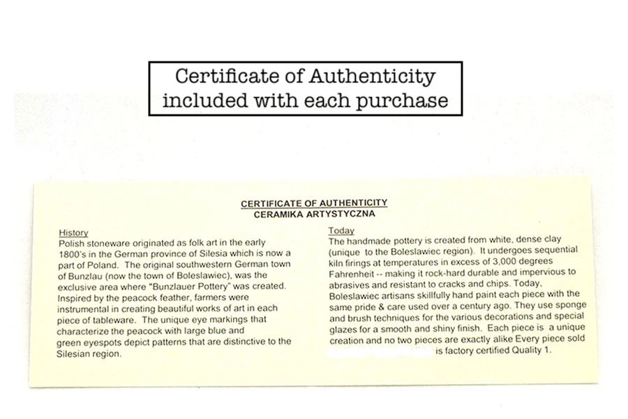 Polish Pottery Mug - 11 Oz. Bubble - Peach Spring Daisy 6 Polish Pottery Mug - 11 Oz. Bubble - Peach Spring Daisy - Image 4