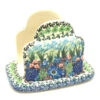 Polish Pottery Napkin Holder - Unikat Signature - U4572