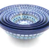 Polish Pottery Nesting Bowl Set - Aztec Sky -Tableware Promotional Store ceramika artystyczna polish pottery nesting bowl set aztec sky s05 1917a p9680