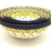 Polish Pottery Nesting Bowl Set - Buttercup 2 Polish Pottery Nesting Bowl Set - Buttercup -Tableware Promotional Store ceramika artystyczna polish pottery nesting bowl set buttercup s05 2225a p10782