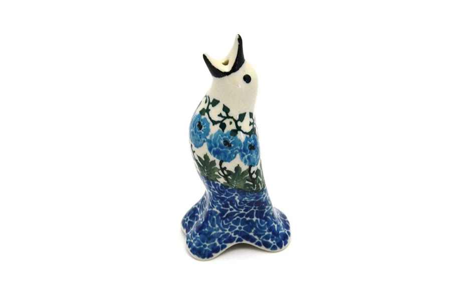 Polish Pottery Pie Bird - Antique Rose