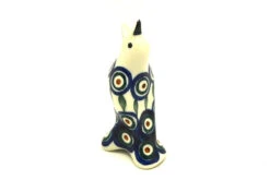 Polish Pottery Pie Bird - Peacock