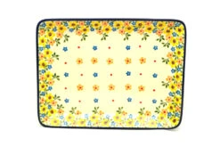 Polish Pottery Plate - Rectangular - Buttercup