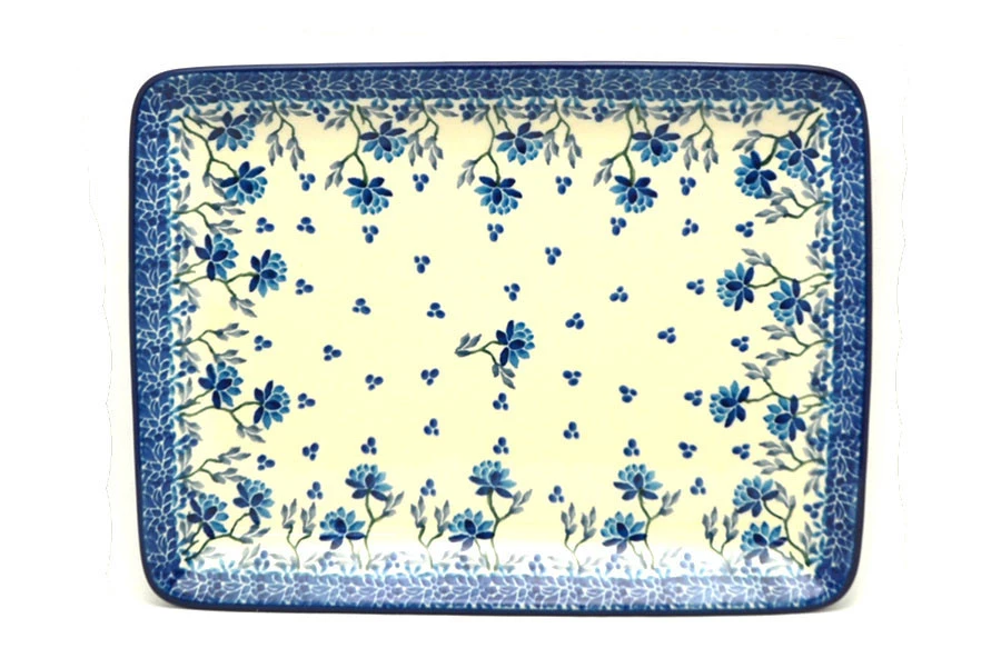 Polish Pottery Plate - Rectangular - Clover Field