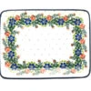 Polish Pottery Plate - Rectangular - Garden Party -Tableware Promotional Store ceramika artystyczna polish pottery plate rectangular garden party 111 1535a p4115