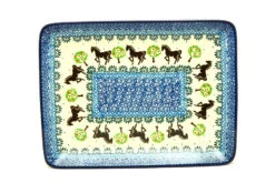 Polish Pottery Plate - Rectangular - Mackintosh