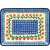 Polish Pottery Plate - Rectangular - Maraschino -Tableware Promotional Store ceramika artystyczna polish pottery plate rectangular maraschino 111 1916a p4119