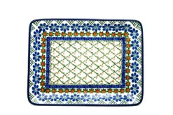 Polish Pottery Plate - Rectangular - Primrose