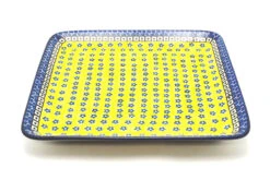 Polish Pottery Platter - Square - Sunburst