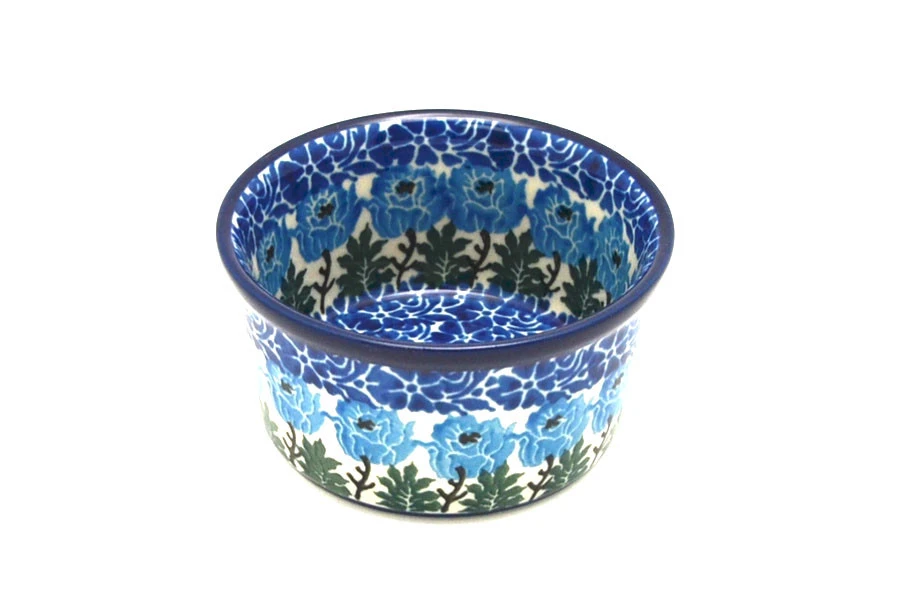 Polish Pottery Ramekin - Antique Rose 3 Polish Pottery Ramekin - Antique Rose