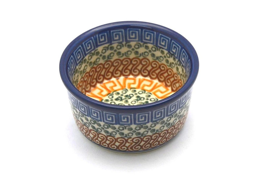 Polish Pottery Ramekin - Autumn 3 Polish Pottery Ramekin - Autumn