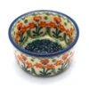Polish Pottery Ramekin - Peach Spring Daisy -Tableware Promotional Store ceramika artystyczna polish pottery ramekin peach spring daisy 409 560a p1037
