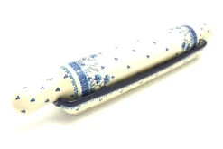 Polish Pottery Rolling Pin With Stand - Clover Field
