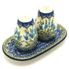 Polish Pottery Salt & Pepper Set - Blue Bells -Tableware Promotional Store ceramika artystyczna polish pottery salt pepper set blue bells 131 1432a p251