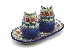Polish Pottery Salt & Pepper Set - Maraschino