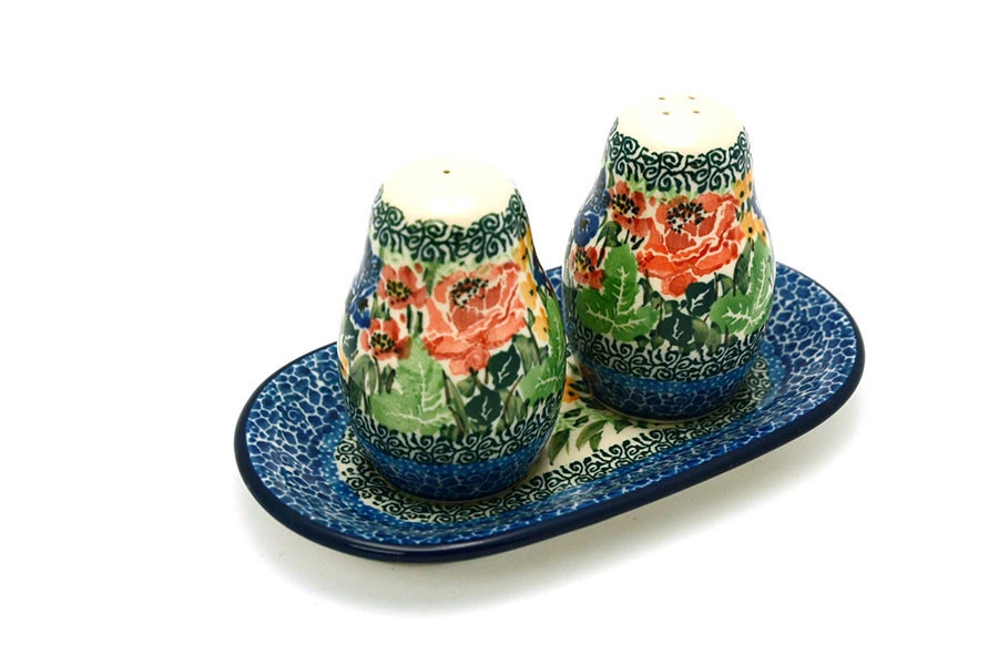 Polish Pottery Salt & Pepper Set - Unikat Signature U4400