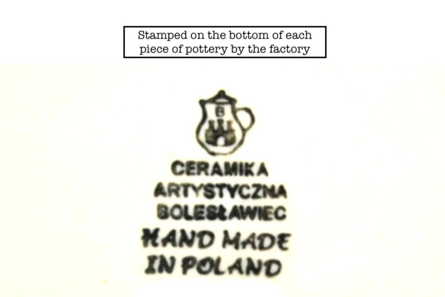 Polish Pottery Spoon Rest - Blue Chicory - Image 3