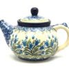 Polish Pottery Teapot - 14 Oz. - Blue Bells