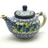 Polish Pottery Teapot - 14 Oz. - Blue Berries -Tableware Promotional Store ceramika artystyczna polish pottery teapot 14 oz blue berries 120 1416a p2842
