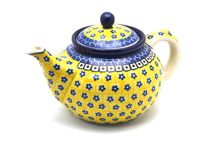 Polish Pottery Teapot - 1 1/4 Qt. - Sunburst