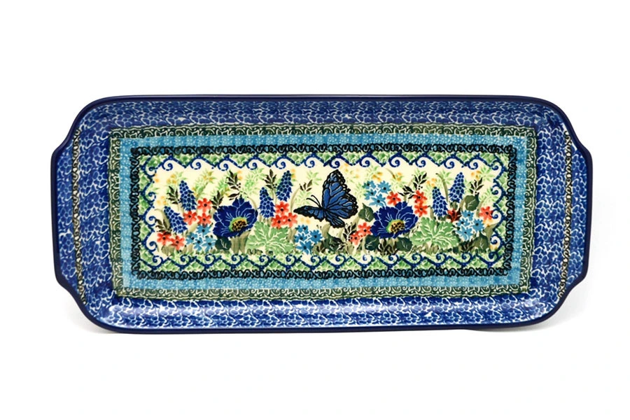 Polish Pottery Tray - Appetizer - 12" - Unikat Signature U4600