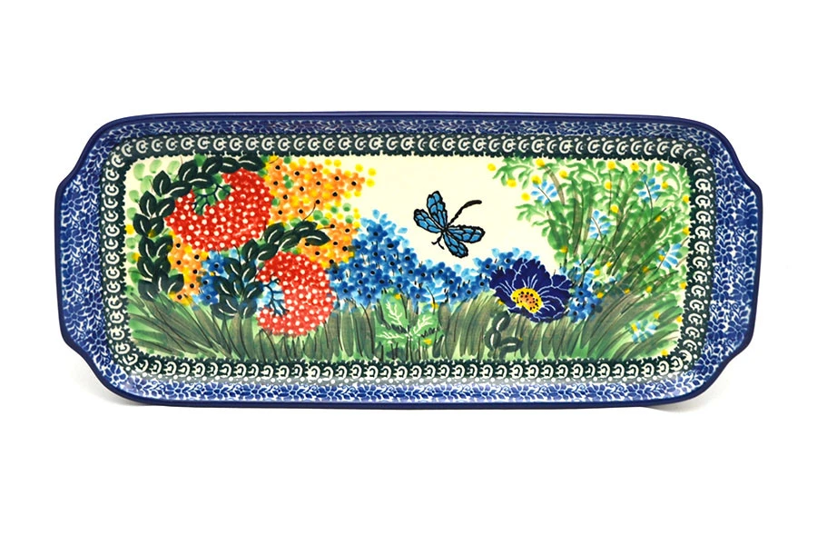 Polish Pottery Tray - Appetizer - 12" - Unikat Signature U4612 3 Polish Pottery Tray - Appetizer - 12" - Unikat Signature U4612