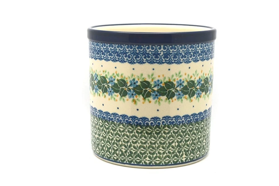 Polish Pottery Utensil Holder - Ivy Trail