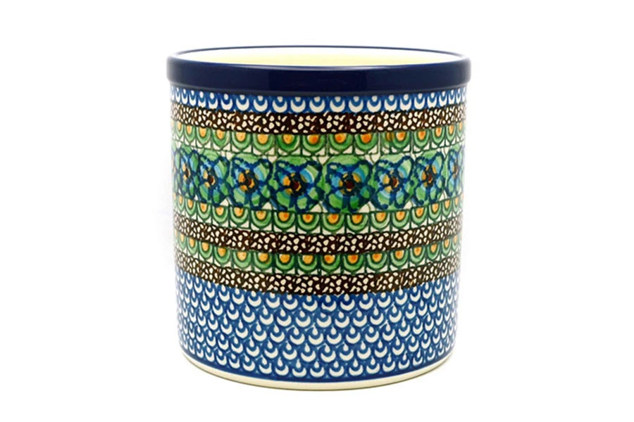 Polish Pottery Utensil Holder - Unikat Signature U151